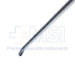 Microdissectomy Curette, Forward Angled, Size #2, Bayonet, Round Offset Black Aluminum Handle, Overall Length 10" (254mm) Compares To Codman 47-5019 - 586120C