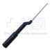 Microdissectomy Curette, Forward Angled, Size #2, Bayonet, Round Offset Black Aluminum Handle, Overall Length 10" (254mm) Compares To Codman 47-5019 - 586120C