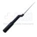Microdissectomy Curette, Forward Angled, Size #1, Bayonet, Round Offset Gray Aluminum Handle, Overall Length 10" (254mm) Compares To Codman 47-5011 - 586122C