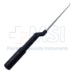 Microdissectomy Curette, Backward Angled, Size #2, Bayonet, Round Offset Gray Aluminum Handle, Overall Length 10" (254mm) Compares To Codman 47-5014 - 586125C