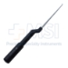 Microdissectomy Curette, Backward Angled, Size #3, Bayonet, Round Offset Gray Aluminum Handle, Overall Length 10" (254mm) Compares To Codman 47-5016 - 586127C