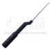 Microdissectomy Curette, Forward Angled, Size #4, Bayonet, Round Offset Gray Aluminum Handle, Overall Length 10" (254mm) Compares To Codman 47-5017 - 586128C