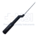 Microdissectomy Curette, Backward Angled, Size #4, Bayonet, Round Offset Gray Aluminum Handle, Overall Length 10" (254mm) Compares To Codman 47-5018 - 586129C