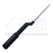 Microdissectomy Curette, Backward Angled, Size #5, Bayonet, Round Offset Gray Aluminum Handle, Overall Length 10" (254mm) Compares To Codman 47-5020 - 586131C