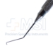 Nagahara Phaco Chopper, Left Hand Dominant, Use In Right Hand, 0.9mm Inferior Cutting Edge, Angled 10mm from Bend to Tip, Serrated Handle, Overall Length 4-1/2" (115mm), - 9-25613-L-R