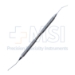 Seibel Style Nucleus Chopper & Safety Quick Chopper, Double Ended, Stainless Steel, Left Hand Dominant, Use In Right Hand, Seibel End - Curved Interior Cutting Edge, 0.5mm Olive Shaped Tip, 15mm From Bend To Tip, Safety Quick Chopper End - 0.5mm Olive Shaped Blade, 1mm Bend, Angled 10mm From Bend To Tip, Overall Length 5-1/2" (140mm) - 9-25647-L-R