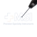 MICS Seibel Capsulorhexis Forceps, 23ga Curved Shaft, 15.5mm Hub To Tip, Sharp Grasping Tips, Rhexis Marks from 1mm to 6mm, For Use With DUO-00 Handle - DUO-09