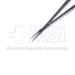 Microsurgical Needle Holder, Straight, 0.8mm Diamond Dusted Jaws, With Slim Line Box Lock, 9mm Diameter Round Diamond Knurled Handle, Overall Length 9" (230mm) - GC3223SLDC