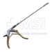 Tischler Cervical Biopsy Punch, Straight, 3mm Wide x 7mm Long Jaw, Rotating 360 Degrees Shaft, Gold Plated Squeeze Open Grip Handle, Overall Length 10" (254mm) - GYN112900