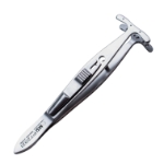 Mueller-Putterman Ptosis Clamp, 6 Pin Model, Interlocking Grooves On Both Jaws, Concave Head 24mm Wide, Overall Length 3-3/4" (95mm) 7202E,K5-9315,E2508