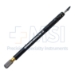 MICS Trapazoid 1.8mm - 2.75mm Tapered Spear Black (CVD) Diamond Knife, Angled Dop BlackGold Titanium J-Slot Bayyonet Handle Design, Blade has Laser Lines at 1.8mm, 2.2mm, 2.4mm, 2.75mm, is 0.17mm Thick - PABD18275L