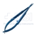 Needle Holder, Titanium, Straight, Medium 9mm Smooth Jaws, With Lock, Round GROOVED Handle, Overall Length 4-1/4" (112mm) Compares To D&K 3-200 - TDK-4-311