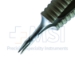 Rosin-Dacamara Big Grip Needle Holder, Titanium, Curved, Handle Diameter 12.5mm, Extra Delicate 8mm Jaws, Without Lock, Round Grooved Handle, Special Pin System - TDK-444-49390