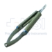 Rosin-Dacamara Big Grip Needle Holder, Titanium, Curved, Handle Diameter 12.5mm, Extra Delicate 8mm Jaws, Without Lock, Round Grooved Handle, Special Pin System - TDK-444-49390