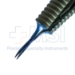 Rosin-Dacamara Big Grip Needle Holder, Curved, 8mm Long Extra Delicate Jaws, Handle Diameter 12.5mm, Special Pin System, Round Grooved Handle, Overall Length 5-1/2" (129mm) - TDK-444-64420
