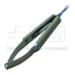 Rosin-Dacamara Big Grip Needle Holder, Curved, 8mm Long Extra Delicate Jaws, Handle Diameter 12.5mm, Special Pin System, Round Grooved Handle, Overall Length 5-1/2" (129mm) - TDK-444-64420