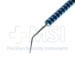 Kuglen Iris Hook IOL Lens Manipulator, Titanium, Straight Shaft, 0.5mm x 0.25mm ( K ) Shaped Tip, Round Grooved Handle, Overall Length 4-5/8" (117mm) - TDK-7-513