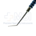 Lester IOL Lens Manipulator, Titanium, Angled Shaft, 9mm Bend To Tip, 0.4mm Round Shaped Rotating Tip, Tip Length 0.8mm, Round Grooved Handle, Overall Length 4-3/4" (122mm) - TDK-7-561
