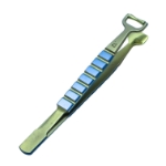 Dacamara Meibomian Gland Expressing Forceps, Titanium, 12mm Roller Pin, Perfectly Curved Smoothly Polished Plate Lays Perfectly In The Groove Of The Rolling Pin 