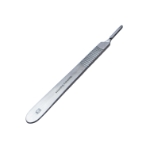 #3 Knife Handle, Satin Finish, Holds Blades 10, 11, 12, 15, Overall Length 5" (127mm) 