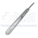 #4 Knife Handle, Works With Blades 20, 21, 22, 23, 24, 25, Overall Length 5-1/4" (133mm) - 0101-2806