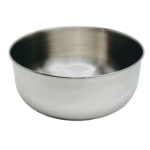 Sponge Bowl, 64 Oz Capacity, Wide Mouth, Flat Bottom, Straight Sides, Weight 12.42 Oz, Dimensions 7-9/16" x 3" 
