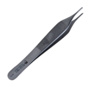 Adson Thumb Forceps, Standard, 1 x 2 Teeth, Overall Length 4" (102mm) 