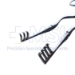 Adson Beckmann Self Retaining Retractor, 3 x 4 Teeth, Blunt, 5/8" x 3/8" Blades, Hinged, Overall Length 6-1/4" (310mm) - 846-8286