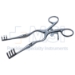 Adson Beckmann Self Retaining Retractor, 3 x 4 Teeth, Blunt, 5/8" x 3/8" Blades, Hinged, Overall Length 6-1/4" (310mm) - 846-8286