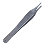 Adson Brown Tissue Forceps, 7 x 7 Teeth, Overall Length 4-3/4" (121mm) 