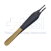 Adson Brown Tissue Forceps, TC, 4 x 4 Teeth, Serrated Platform, Overall Length 4-3/4" (121mm) - 86-15120