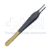 Adson Brown Tissue Forceps, TC, 4 x 4 Teeth, Serrated Platform, Overall Length 6" (150mm) - 86-16120