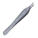 Adson Brown Tissue Forceps, 9 x 9 Teeth, Overall Length 4-3/4" (121mm) 