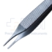 Adson Dressing Forceps, Standard, Serrated Jaws, Overall Length 4-3/4" (121mm) - 241341J