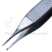 Adson Micro Forceps, 1 x 2 Teeth, Extra Delicate, 0.8mm Jaw - 241346J