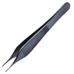 Adson Micro Forceps, 1 x 2 Teeth, Extra Delicate, 0.8mm Jaw 