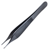 Adson Micro Forceps, 1 x 2 Teeth, Extra Delicate, 0.8mm Jaw 