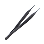 Adson Micro Suture Forceps, Smooth Tying Platform, 1 x 2 Teeth, 1mm Tip, Overall Length 4" (102mm) 