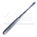 Adson Periosteal Elevator, Curved, Semi-Sharp, Round Tear Drop Shape 7mm Wide Blade, Overall Length 6-3/4" (171mm) - D9313