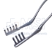 Adson Retractor, Hinged Blades, 4 x 5 Prongs, Blunt, 25mm Depth x 37mm Height, Maximum Opening 6-15/16" (176mm), Overall Length 13" (330mm) - E2474