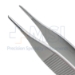 Adson Bipolar Forceps, 1mm Tip, 10mm High Polish Area, Wide Serrated Handle, Overall Length 4-3/4" (121mm) - 108-06-03A