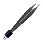 Adson Style Bipolar Forceps, 1.5m Tip, 10mm High Polish Area, Wide Serrated Handle, Overall Length 4-3/4" (121mm) 