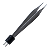 Adson Style Bipolar Forceps, 1.5m Tip, 10mm High Polish Area, Wide Serrated Handle, Overall Length 4-3/4" (121mm) 