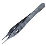 Adson Tissue Forceps, 1 X 2 Teeth, Cross Serration, Delicate, Overall Length 4-3/4" (121mm) 