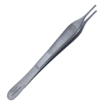 Adson Tissue Forceps, Standard, 1 x 2 Teeth, Overall Length 6" (152mm) 