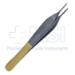 Adson Tissue Forceps, TC, 1 x 2 Teeth, Serrated Platform Jaw, Overall Length 4-3/4" (121mm) - 86-14120