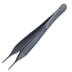 Adson Tissue Forceps, 1 x 2 Teeth, Overall Length 4-3/4" (121mm) 