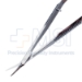 Aebli Corneal Section Scissors, Right, Angled Blades, Blunt Tips, 18mm Mid-Screw To Tip, Flat Handle, Overall Length 4-3/4" (120mm) - 5-4390
