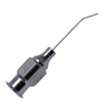 Air Injection Cannula, 26ga, Angled 45 Degrees Shaft, 5mm Tip To Bend, Polished Finish, Excluding Hub Overall Length 1-3/8" (36mm) 