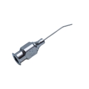 Air Injection Cannula, 23ga, Angled 45 Degrees Shaft, 5mm Tip To Bend, Polished Finish, Excluding Hub Overall Length 1-3/8" (36mm) 